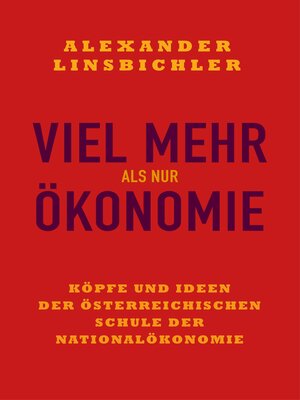 cover image of Viel mehr als nur Ökonomie